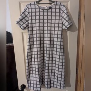 Mikarose Gray Plaid Dress